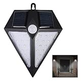 HoozGee Solar Lights Outdoor 24 LED Wireless Motion Sensor Security Garden Wall Light Lamp Waterproof Wide Angle Design (White Light)