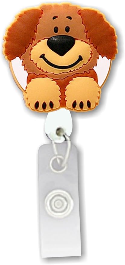Amazon 犬3dゴム格納式バッジホルダー 名札 ホルダー 文房具 オフィス用品