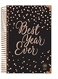 bloom daily planners 2018 Calendar Year HARD COVER Daily Planner - Passion/Goal Organizer - Monthly and Weekly Datebook Agenda Diary - January 2018 - December 2018 - 6