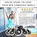 SunnieDog Office Chair Wheels Roll Just As Smooth On Day 1000 As They Did On Day 1 - Heavy Duty Protection for Hardwood & Tile Floors Without A Mat - Roller Blade Style w/IKEA Fit - Black