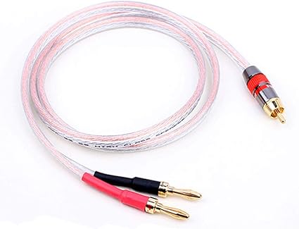 Amazon Gotor バナナプラグ Rca スピーカーケーブル オーディオ 延長ケーブル Banana To Rca 交換ケーブル 3m Gotor Rcaケーブル