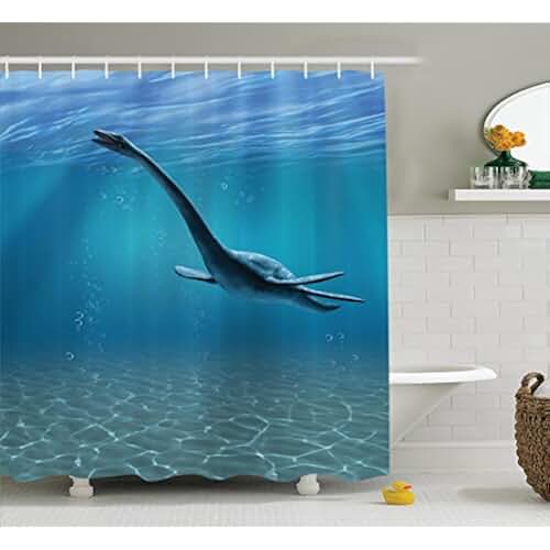 dinosaur shower curtain