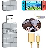 8Bitdo Wireless Bluetooth Adapter for Nintendo Switch/Windows/Mac/Playstation Classic Console/ PS1 Mini and Raspberry Pi,with OTG Cable