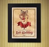 Game of Thrones Red Wedding Invitation 8x10 Print