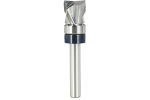 Compression Flush Trim Router Bit 1/4 Shank, 2+2 Flute, 1/2" Diameter, 1/2" Cutting Length, Solid Carbide Pattern and Mortisi