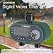 Gideon Dual Digital Valve Water Hose Irrigation Sprinkler Controller System with Automatic Timer - Battery Powered