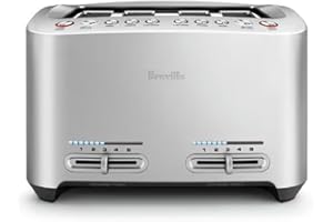 Breville 4-Slice Die-Cast Smart Toaster BTA840XL - BREBTA840XL