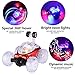 Liberty Imports Invincible Tornado Acrobatic Stunt Twister RC Car | Radio-Controlled Rechargeable Vehicle with Flashing LED Lights & Music Switch (Red)