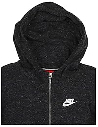Sudadera con capucha y cremallera completa vintage Nike Sportswear Gym para niña   Antracita   Vela