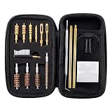 BOOSTEADY Universal Handgun Cleaning kit .22.357.38,9mm.45 Caliber Pistol Cleaning Kit Bronze Bore Brush and Brass Jag Adapter