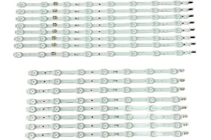 AKOUFAL 16 PCS LED Backlight Strip Fit for TV UE55HU7200S UE55HU7200U UE55HU7100 UN55HU7250 UN55HU7200 2014SVS55 Curved 3228_