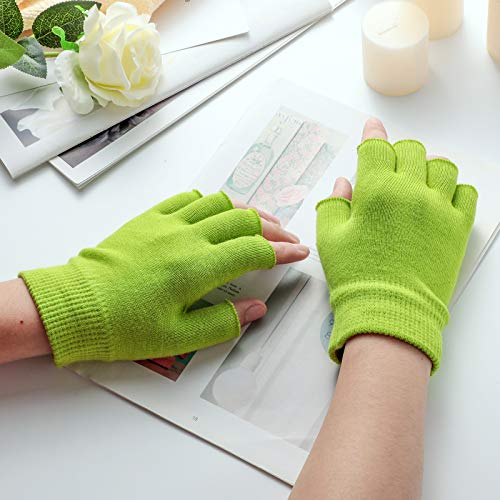 Pairs Cotton Gel Moisturizing Gloves Sleeping Gloves Fingerless