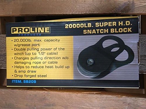 USA seller Proline Products 20,000lbs New heavy duty Greased SNATCH BLOCK 10 TON WINCH PULLY 20000 lbs with grease port