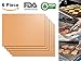 Aquablessing Copper Grill Mat 6 Set 15.75x13''| Non-Stick, Durable, Washable & PFOA Free | For Baking, Grilling, BBQ, Charcoal, Electric, Gas, Oven, Outdoors, Meat, Veggies, Pizza, Cookies & More