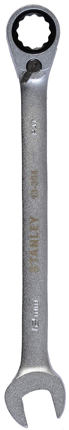 Stanley 1-13-304 Combination Spanner with Ratchet, Silver, 12/178 mm