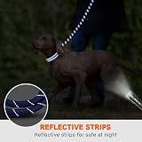 Taglory Rope Dog Lead 1.2 cm 1.8 m Reflective Padding Navy Blue Medium Large view 5