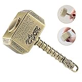 MAYBO SPORTS Wiitin Thor's Battle Hammer Fidget Hand Spinner Made by Metal, The Mighty Mjolnir Keychain Toy - Antique Brass