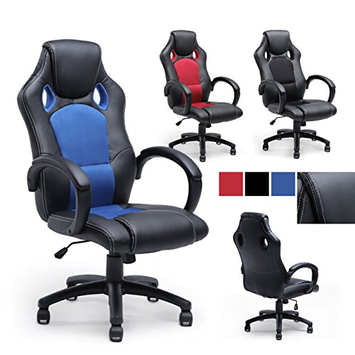 Belleze-Racing-Style-Office-Chair-PU-Leather-Race-High-Back-Swivel-Seat-Computer-Desk