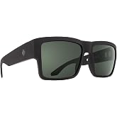 Spy Optic Cyrus Cyrus Soft Matte Black - Hd Plus Gray Green Polar One Size | Square frame, distortion-free ARC optics, lightweight Grilamid construction, 5-barrel hinges
