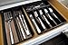 Rubbermaid No-Slip Large Cutlery Tray, Black with Tan