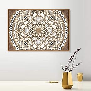 Framed Canvas Wall Art for Living Room, Bedroom Flower Pattern Canvas Prints for Modern Home Decoration Ready to Hang - 16"x24" inches