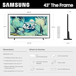 SAMSUNG 43-Inch Class The Frame LS03F 4K QLED Smart