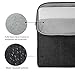 HSEOK Laptop Shoulder Bag Sleeve Briefcase, Denim Fabric Carry Case Cover for 12.9 iPad Pro / 13-13.3 Inch Laptop / Notebook Computer / MacBook Air / MacBook Pro, Black