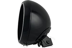 FATECIM Motorcycle 7" Round Headlight Bucket Housing 7 Inch LED Headlamp Shell Protective Cover Heavy Duty Universal for Harl