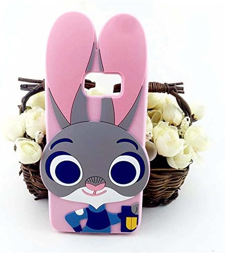 LEYSHIZ Newest Premium Quality Durable Protective 3D Cute Cartoon RABBIT Phone Case Cover For Samsung Galaxy NOTE 5 - PINK