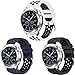 CreateGreat for Samsung Galaxy Watch 46mm, Gear S3 Soft Replacement Breathable Sport Bands with Air Holes and Quick Release Pin for Samsung Gear S3/Galaxy 46mm Watch