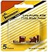 5 Pack Bussmann BP/ATM-7-1/2LP-RP Brown ATM Low-Profile 7-1/2 Amp Fast-Acting Automotive Mini Blade Fuses - 5 per Card