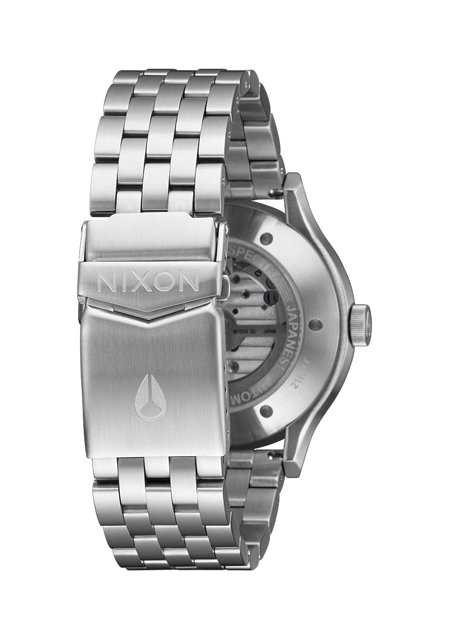 Nixon Spectra A1323 - White/Silver - 100M Water Resistant Unisex Automatic Fashion Watch (40mm Watch Face, 20mm-18mm Stainless Steel Band) 3