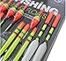 Robiear 15pcs assorted Sizes Lot Fishing Lure Floats Bobbers Slip Drift Tube