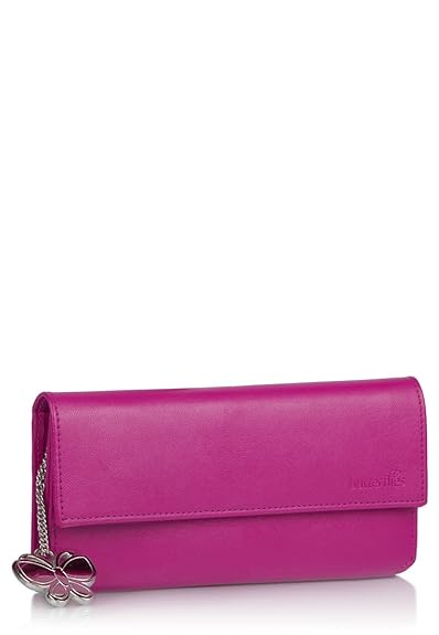 Butterflies Womens Wallet (Pink) (BNS 2110)