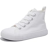 OPOEE Kids high Tops Boys & Girls High Top lace-up Kids' Shoes Back-to-School Season Little White Shoes Teen Classic Kids' Sneakers Tennis Shoes Baby Skate Shoes Toddler Shoes