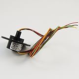 Mini Capsule Slip Ring 300Rpm 6-way 22mm 2A 360Rotation AWG28 by DHLink