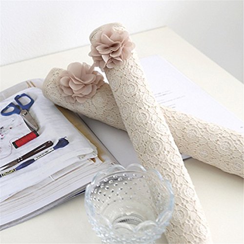 Katoot@ Kitchen Appliance Refrigerator Handle Cover - Ivory Lace Pattern - Set of 2