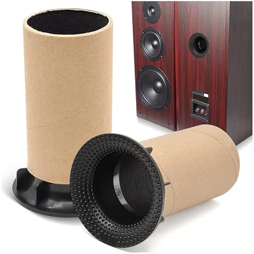 Kalevel 2 Pcs Flared Speaker Port Tube Subwoofer Box Port Tube