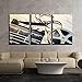 wall26 Canvas Print Wall Art Set Film Camera and Clapper Board on Wood Table Pop Culture Movies Photography Realism Chic Scenic Colorful Multicolor for Living Room, Bedroom, Office - 24