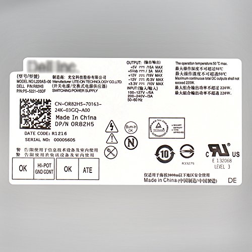 YEECHUN-220W-Power-Supply-for-Dell-Inspiron-3647-660s-Acer-X1420-X3400-eMachines-Gateway-Series-Delta-DPS-220UB-A-Liteon-H220AS-00-L220AS-00-L220NS-00-PS-5221-03DF-R82HS-650WP-FXV31-P3JW1-TTXYJ-OR5RV