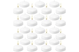 AAMDKCYU 72 Pack 2-Inch Floating Candles - Perfect for Weddings and Events - White