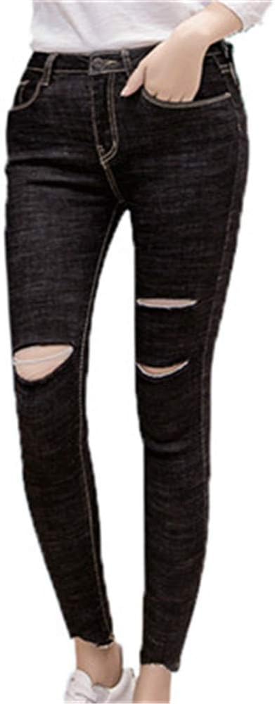 Yehopere Women's Ripped Skinny Jeans Juniors Distressed Slim Fit Stretchy Denim Jeans