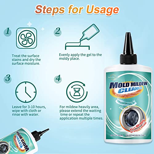 HIHWEM Mold Mildew Remover Gel Household Cleaner for Sealant Tiles
