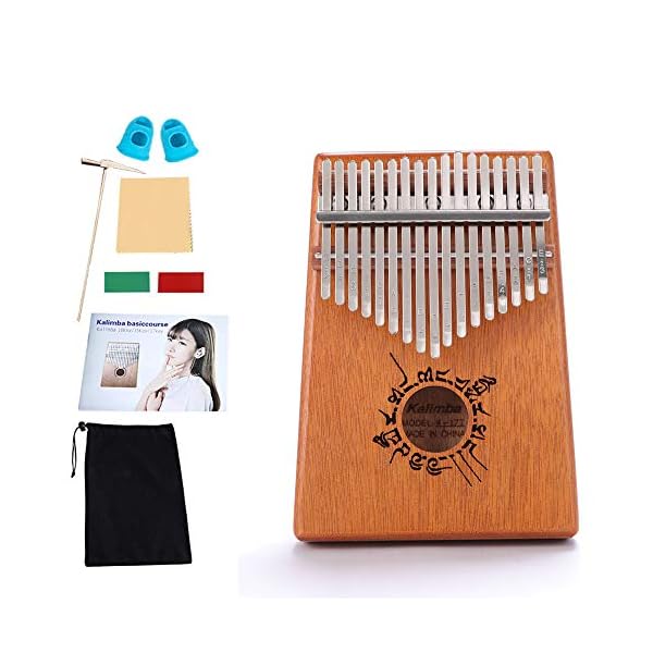 Kalimba-17-Keys-Thumb-Piano-with-Tuning-Hammer-and-Study-Instruction-Mbira-Wood-Finger-Piano-Easy-to-Learn-Portable-Musical-Instrument-Gifts-for-Kids-Adult-Beginners