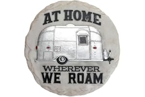 Spoontiques - Garden Décor - Airstream Camper Stepping Stone - Decorative Stone for Garden