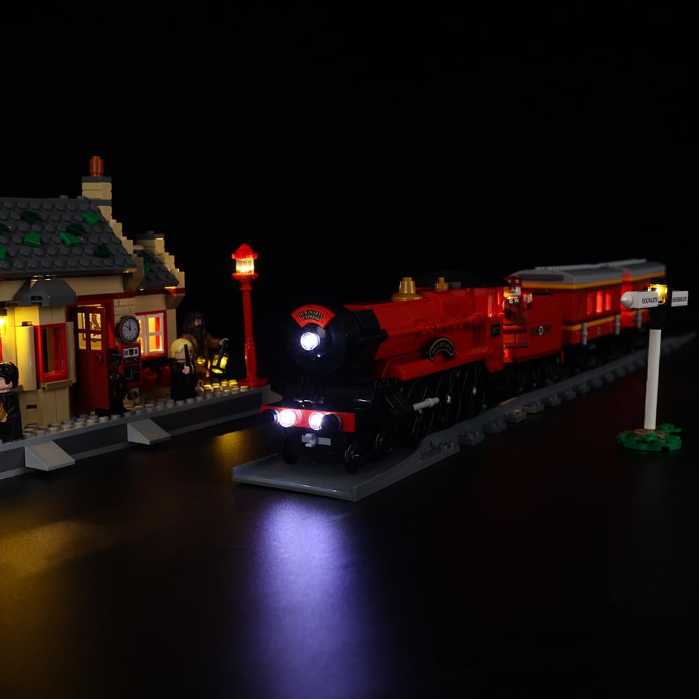 Kyglaring LED Lighting Kit (No Model) - Compatible with Lego-76423 Harry Potter Hogwarts Express & Hogsmeade Station Building Blocks Model Set - Only Leds No Brick Set (Classic Version)