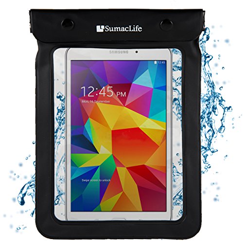 Waterproof Case for 6 - 8.4" Tablets / eReaders- Kindle Fire, iPad, Galaxy, Nexus, Venue, MeMO Pad, Iconia, IdeaTab, & Others