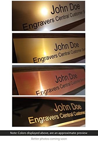 Personalized Wooden Executive Business Office Desk Name Plate - Genuine Walnut - CUSTOMIZE - (2x8")