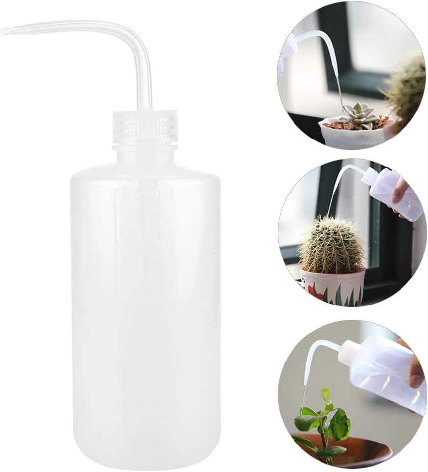 Plastic Squeeze Watering Bottle/Can for Succulents Plants with Narrow Mouth and Scale Mark - Image 4
