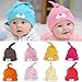 BOBORA Cartoon Baby Girls Boys Toddlers Cotton Sleep Cap Grey